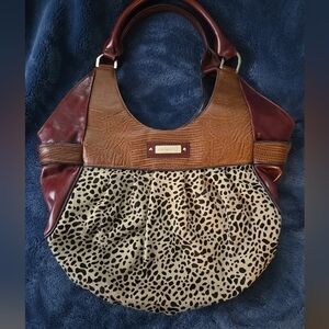 Charles David Leopard Purse *NWOT*